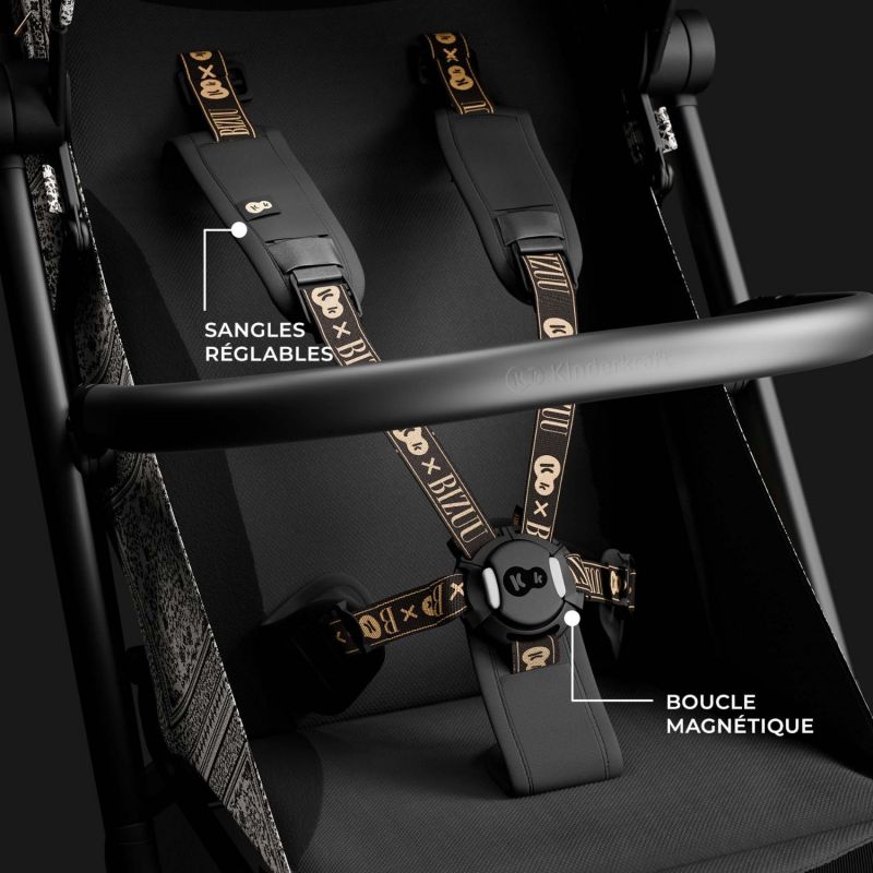 Poussette cabine Pilot 2 x Bizuu Lunar Black Kinderkraft Ambiance 7