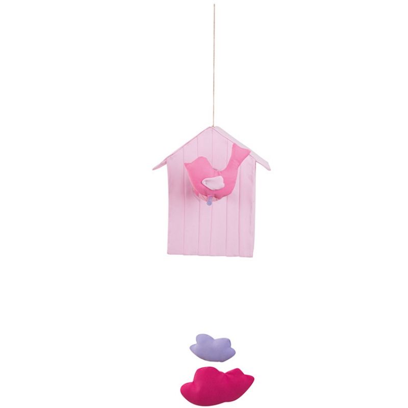 Cabane volante rose clair (50 cm) L'oiseau bateau