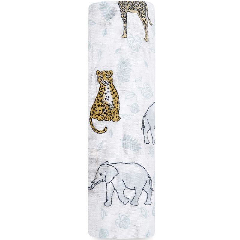 Maxi lange en mousseline de coton Jungle (120 x 120 cm) aden + anais