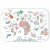 Variation Blanc, noir du produit Coloriage géant Coloriboard Map Monde (6 pièces) de la marque DBKids