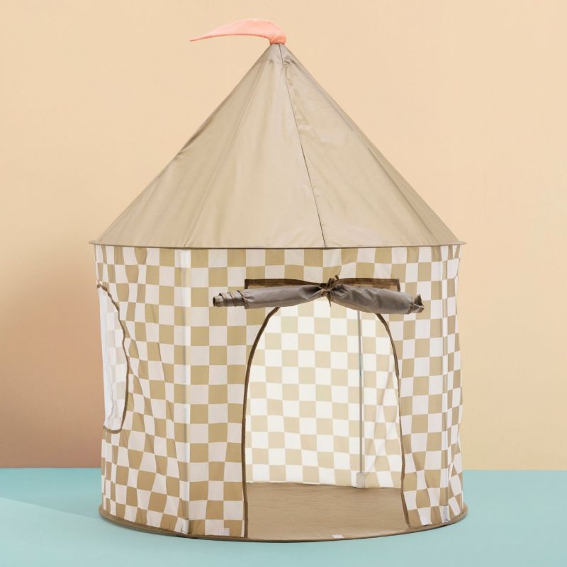 Tente de jeu à carreaux Khaki Kid's Concept Ambiance 3