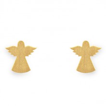 Boucles d'oreilles Spirit ange (vermeil doré)  par Coquine