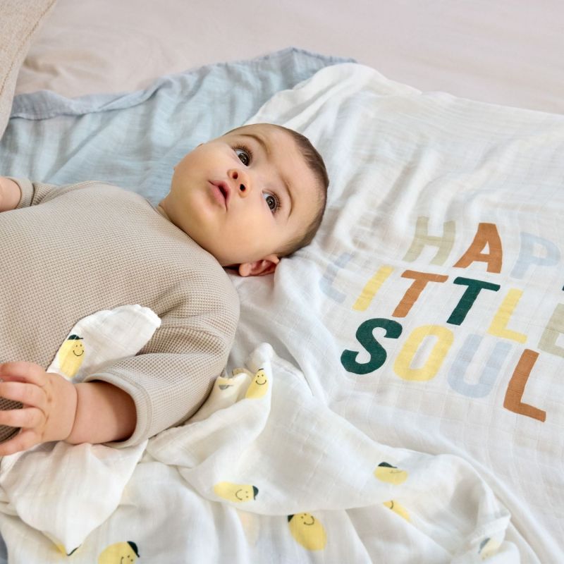 Lot de 3 langes Happy Fruits Citron (80 x 80 cm) Lässig Ambiance 8