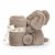 Variation Gris du produit Doudou plat Smudge Eléphant de la marque Jellycat