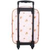 Valise à roulettes enfant Coeurs rose et caramel Kidzroom Produit 2