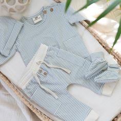 Chaussons Stripe Nordic Blue (3-6 mois)