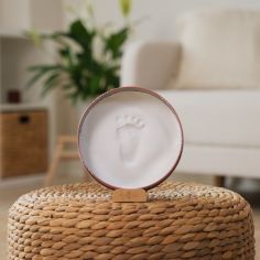 Boîte à empreintes Baby Box Ronde Rainbow Terracotta