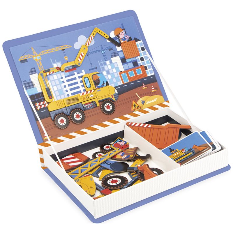 Jeu magnétique magneti'Book Construction Janod Produit ouvert 4