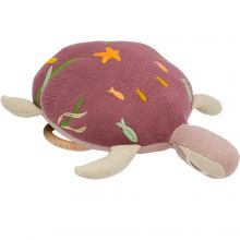 Peluche musicale tortue rose (25 cm)  par L'oiseau bateau