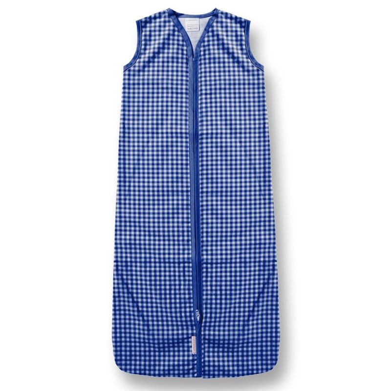 Gigoteuse légère vichy bleue foncée (80 cm) Cottonbaby