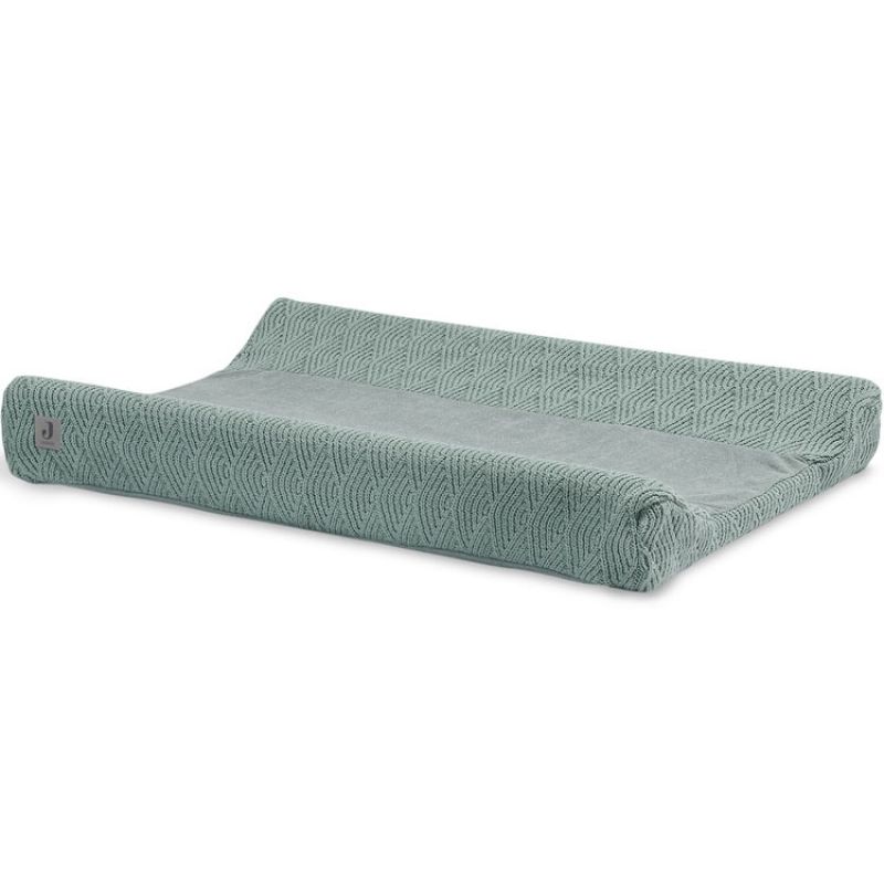 Housse de matelas à langer en tricot vert cendre (50 x 70 cm) Jollein