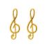 Boucles d'oreilles Clé de Sol (or jaune 750°) - Berceau magique bijoux Boucles d'oreilles Clé de Sol (or jaune 750°) - Berceau magique bijoux