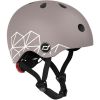 Casque XXS-S lifestyle lignes taupe - Scoot And Ride