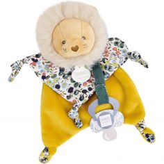 Doudou attache-sucette Boh'aime Lion (20 cm) - Doudou et Compagnie