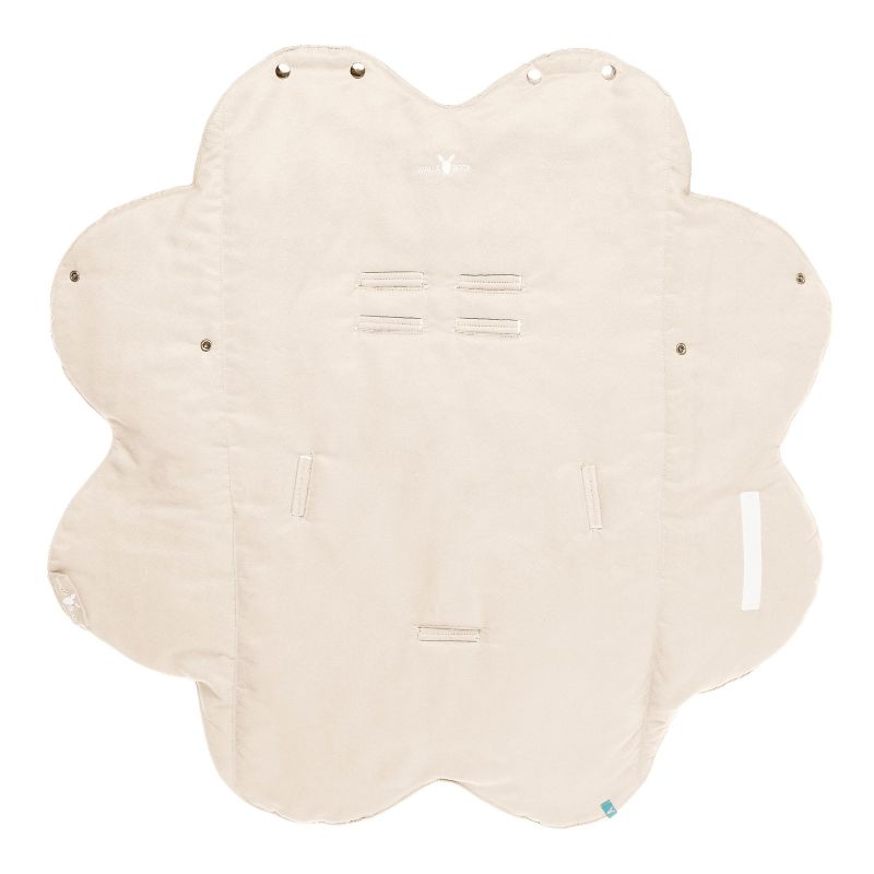 Couverture nomade toutes saisons Leaf écru (0-9 mois) Wallaboo