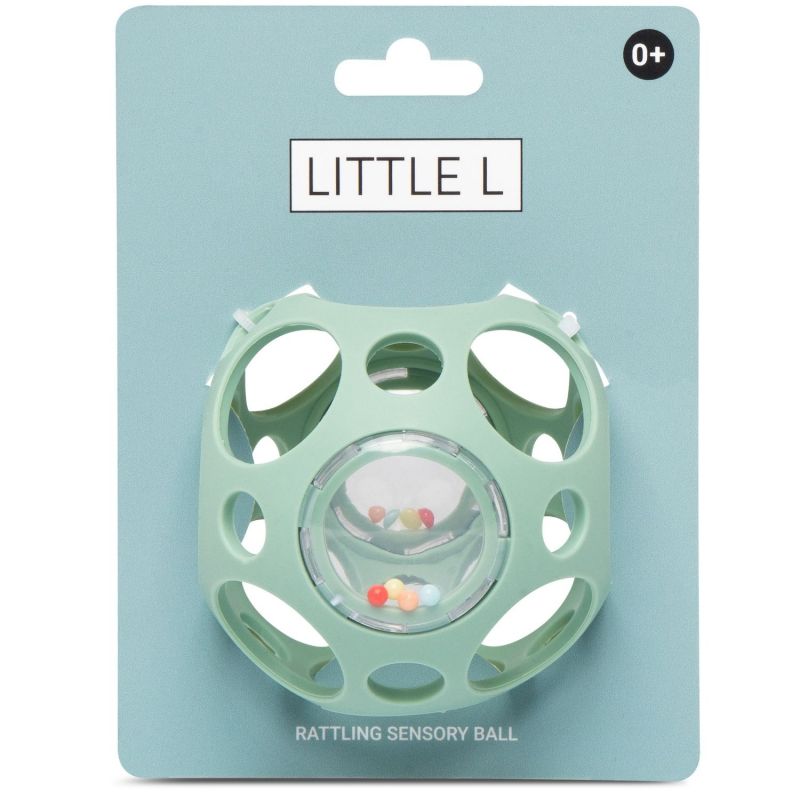 Balle sensorielle Hochet bleu Little L Packaging 5