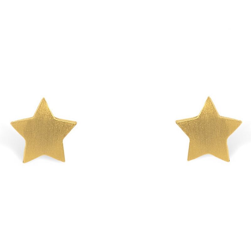 Boucles d'oreilles Full étoile (vermeil doré) Coquine