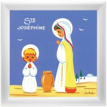 Tableau religieux Ste Joséphine Saint Patron personnalisable (15 x 15 cm)  par Atelier de Rosbo