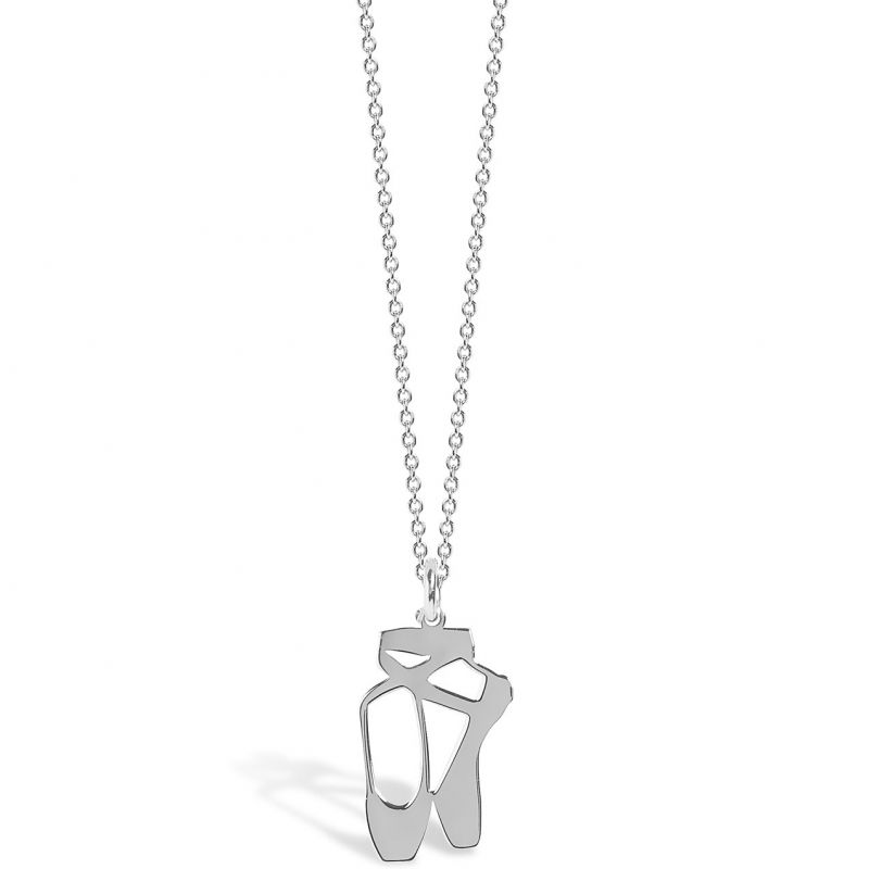 Collier chaîne 40 cm pendentif Mini Coquine ballerine 18 mm (argent 925°) Coquine