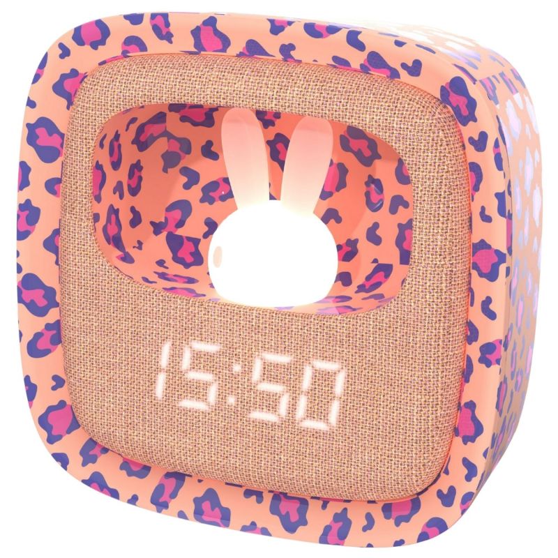 Réveil 2 en 1 Billy Clock Léopard Rose MOB Produit 3