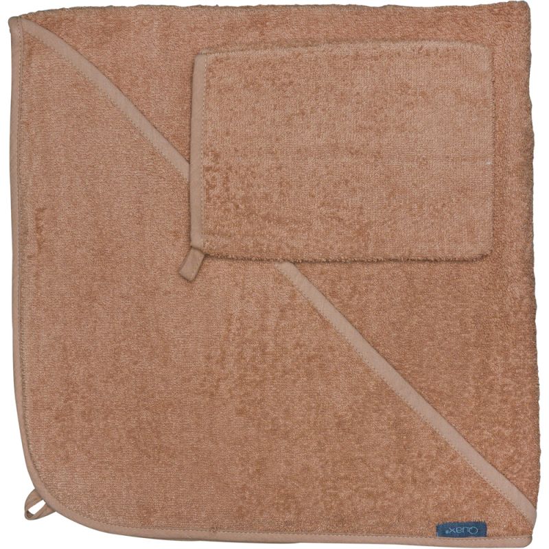 Cape de bain + gant Coral (75 x 75 cm) Quax