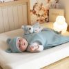 Bonnet Ours en maille Sauge (0-1 mois) Trois Kilos Sept Ambiance 2
