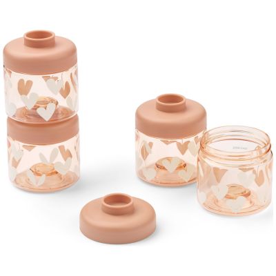 Lot de 4 boîtes alimentaires Dominique Sweethearts Liewood