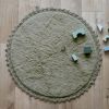 Tapis rond Perla Olive (110 cm)  par Nattiot