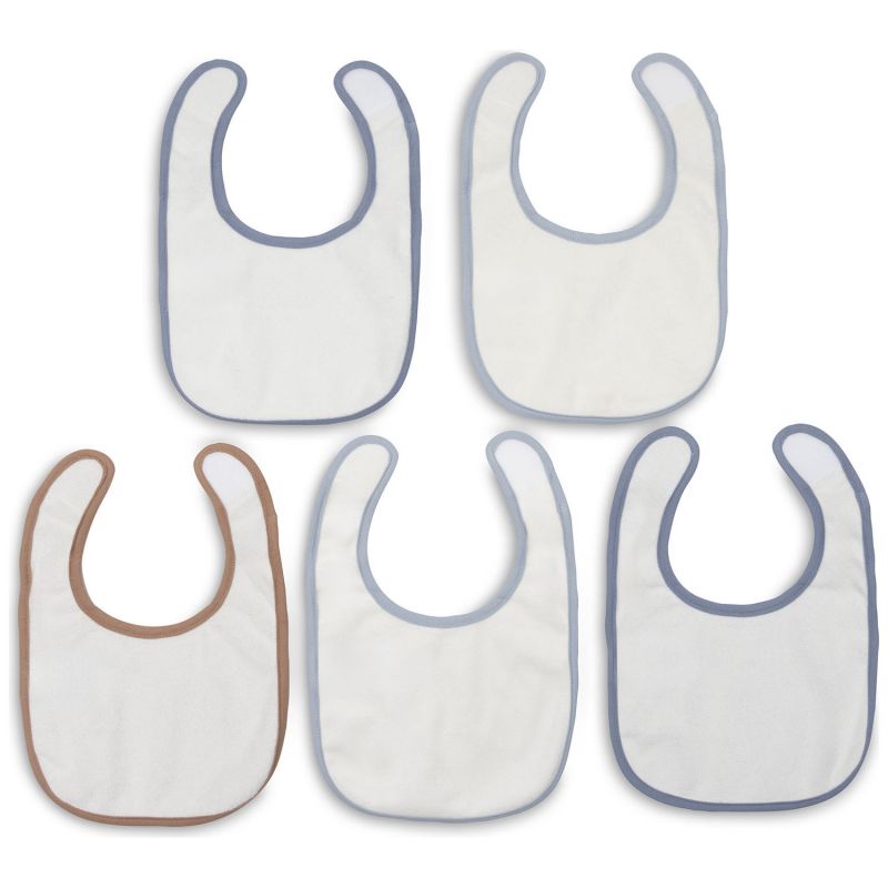 Lot de 5 bavoirs imperméables Miffy Moments Cloudy Blue Jollein Produit 4
