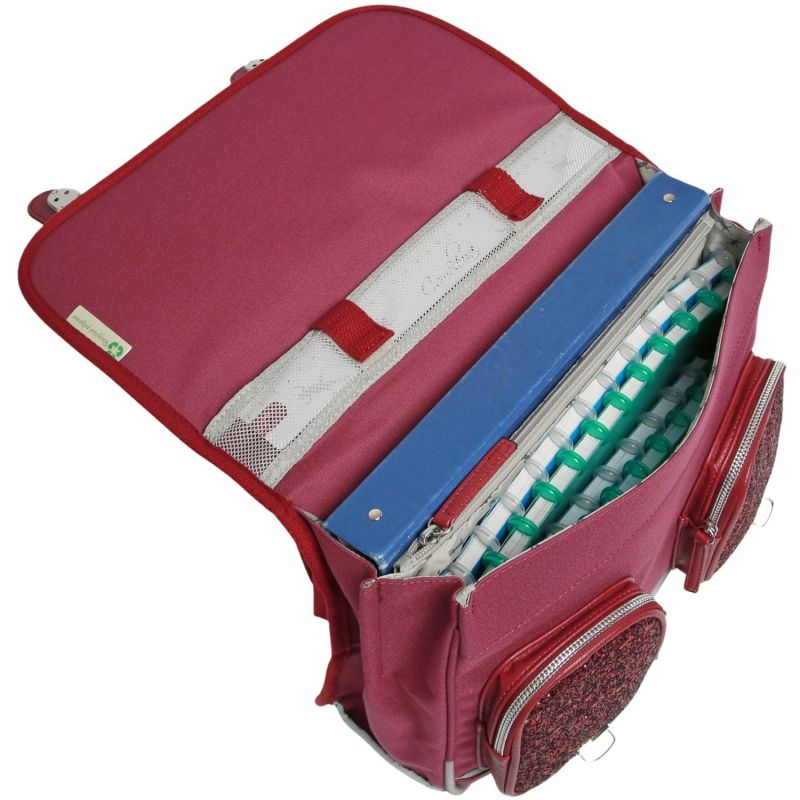 Cartable A4 maternelle Glossy Cherry (35 cm) Caméléon Produit ouvert 4