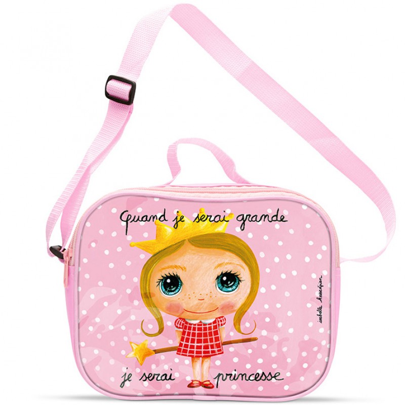 Sac isotherme enfant Quand je serai grande je serai princesse Isabelle Kessedjian