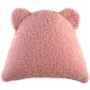 Coussin ours Guava Pink molletonné Wigiwama Produit 1