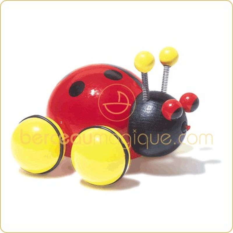 Jouet Lady Bug la coccinelle à tirer Vilac