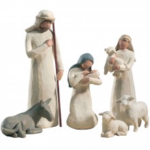 Statuettes La Nativité pour crèche de Noël (8 pièces)  par Willow Tree