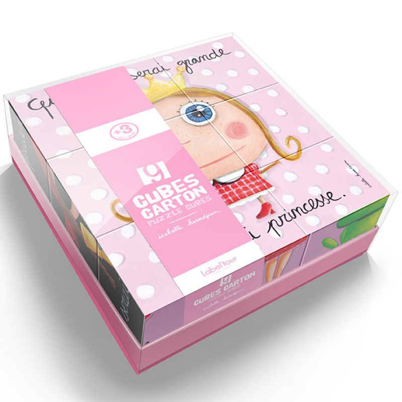 Puzzle cubes enfant fille (9 pièces) Isabelle Kessedjian