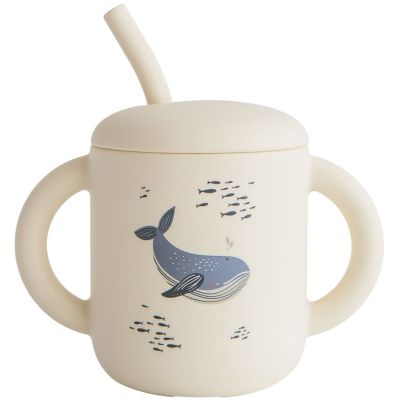 Tasse à paille Whales  par Mushie