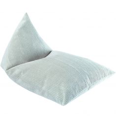 Grand pouf Peppermint Green velours côtelé - Wigiwama