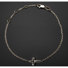 Bracelet croix évidée (argent 925°)  par Millésime