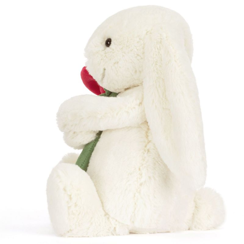 Peluche Bashful Lapin avec Rose (31 cm) Jellycat Produit 5