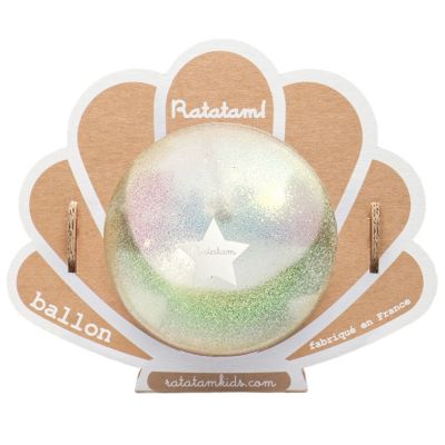 Ballon coquillage Blanc (10 cm)