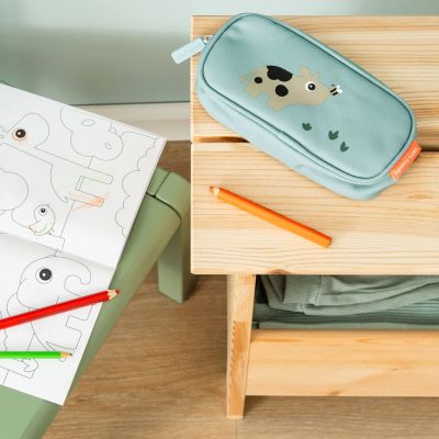 Trousse Tiny farm Bleu