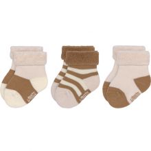 Lot de 3 paires de chaussettes rose poudré/caramel (0-4 mois)  par Lässig 