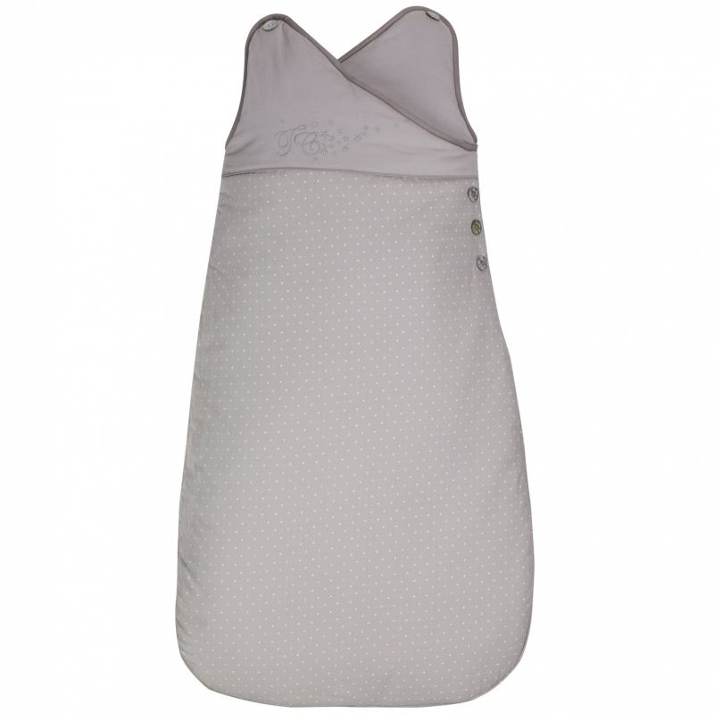 Gigoteuse chaude gris clair Pluie d'étoile (90 cm) Tartine et Chocolat