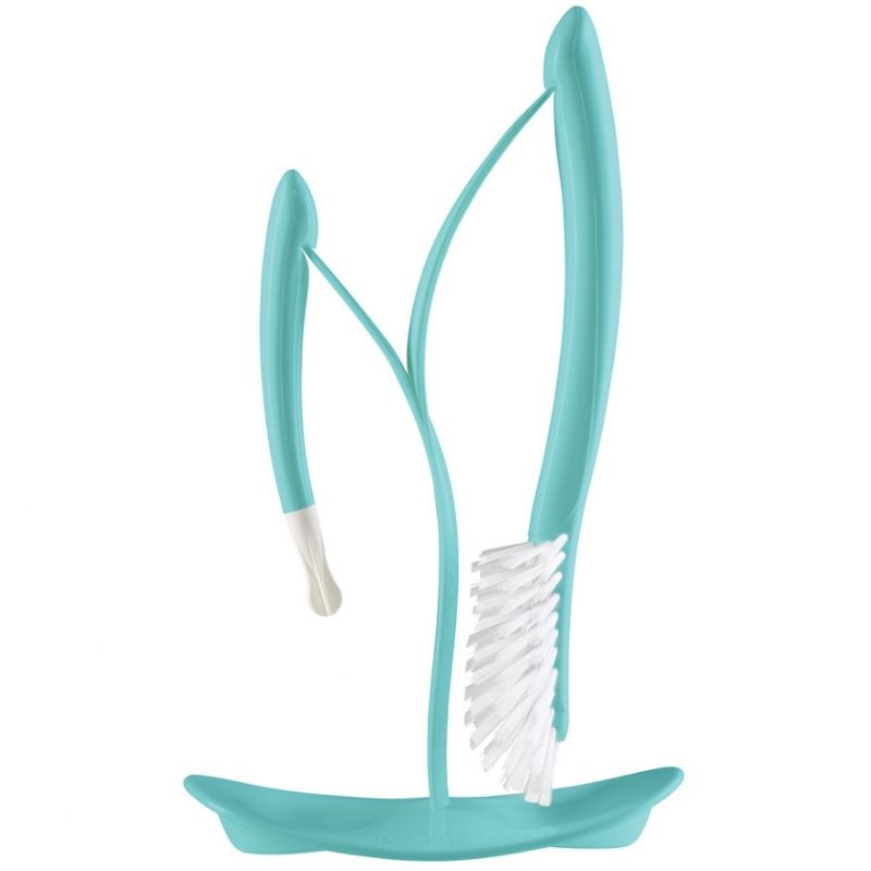 Goupillon et son support séchoir mint turquoise Angelcare