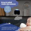 Ecoute bébé vidéo zen nomade white  par Béaba