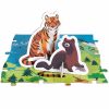 Puzzle éducatif géant Les animaux menacés (200 pièces)  par Janod 