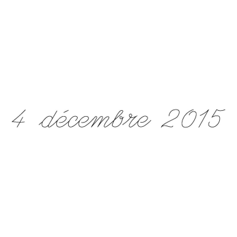 Gravure date en lettres sur bijou (Typo 9 Script) Gravure magique OLD