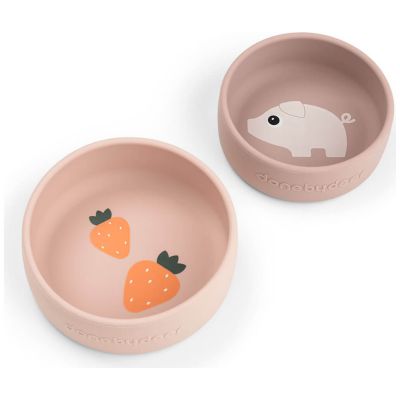 Lot de 2 bols Pigee Rose