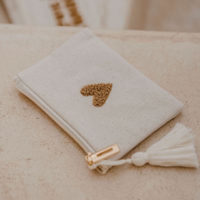 Porte-monnaie Love beige