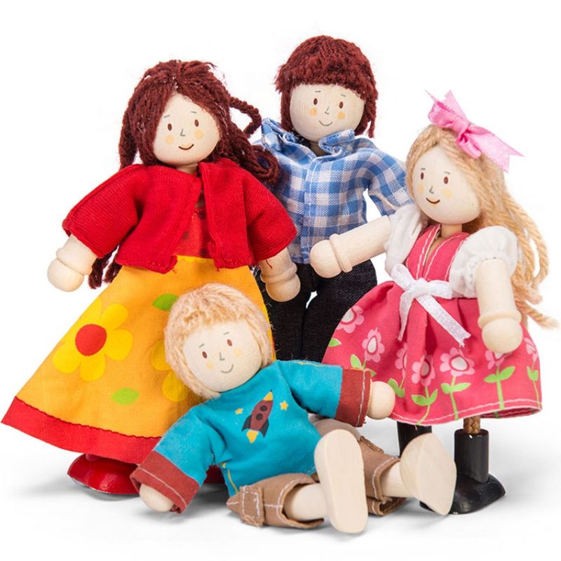 Famille de 4 poupées  (13 cm) Le Toy Van